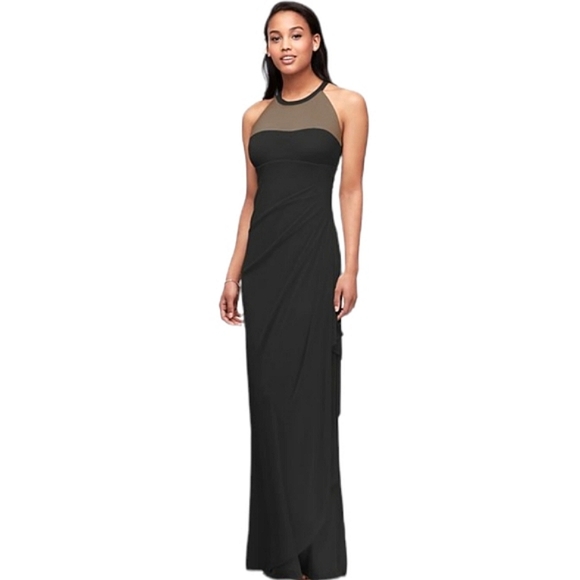 David's Bridal Dresses Davids Bridal Sleeveless Long Mesh Dress
